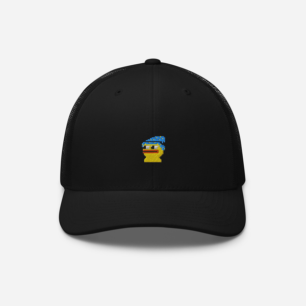Retro Trucker Hat - Black - Pepewizard