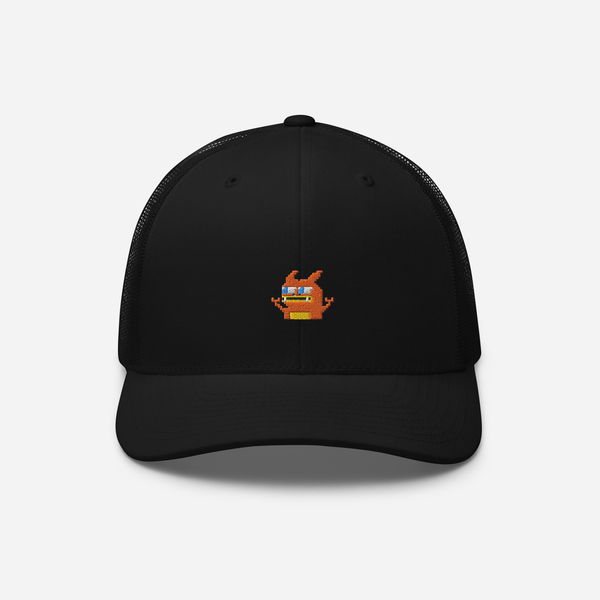 Retro Trucker Hat - Black - Pepezard