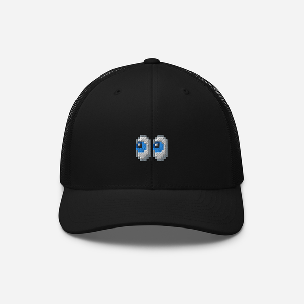 Retro Trucker Hat - Black - WTF