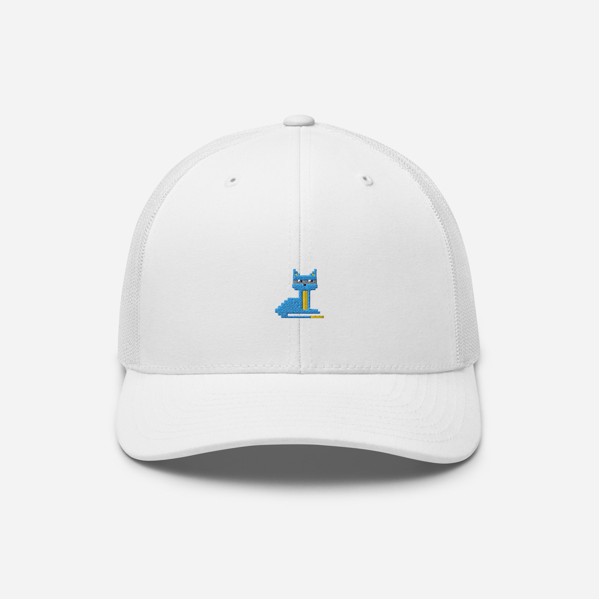 Retro Trucker Hat - White - NodeCat