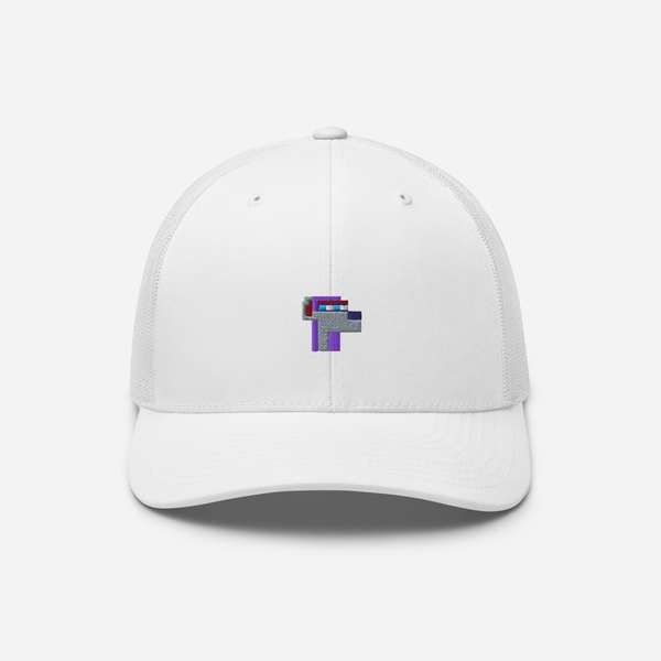 Retro Trucker Hat - White - NodeDog