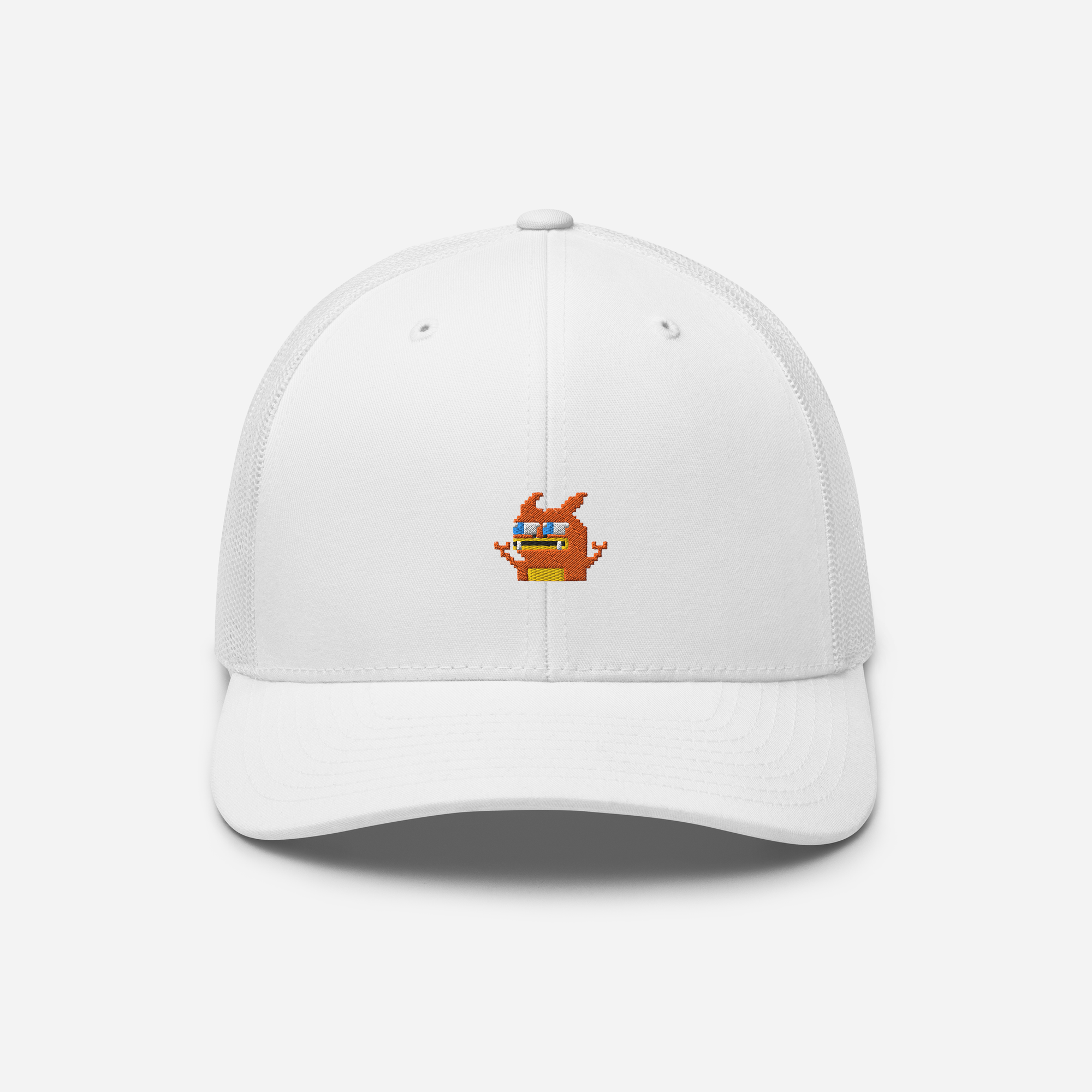 Retro Trucker Hat - White - Pepezard