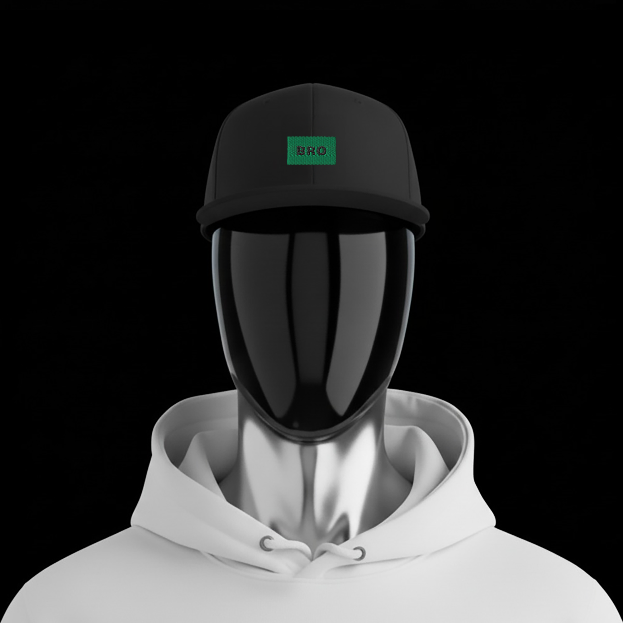 Snapback - BLACK - BRO (green)