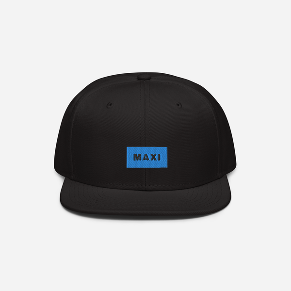 Snapback - Black - MAXI (blue)