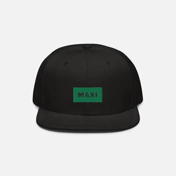 Snapback - Black - MAXI (green)