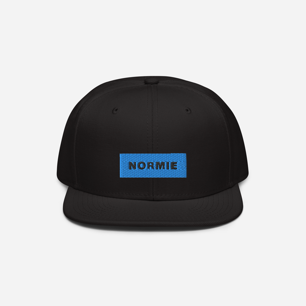 Snapback - Black - NORMIE (blue)