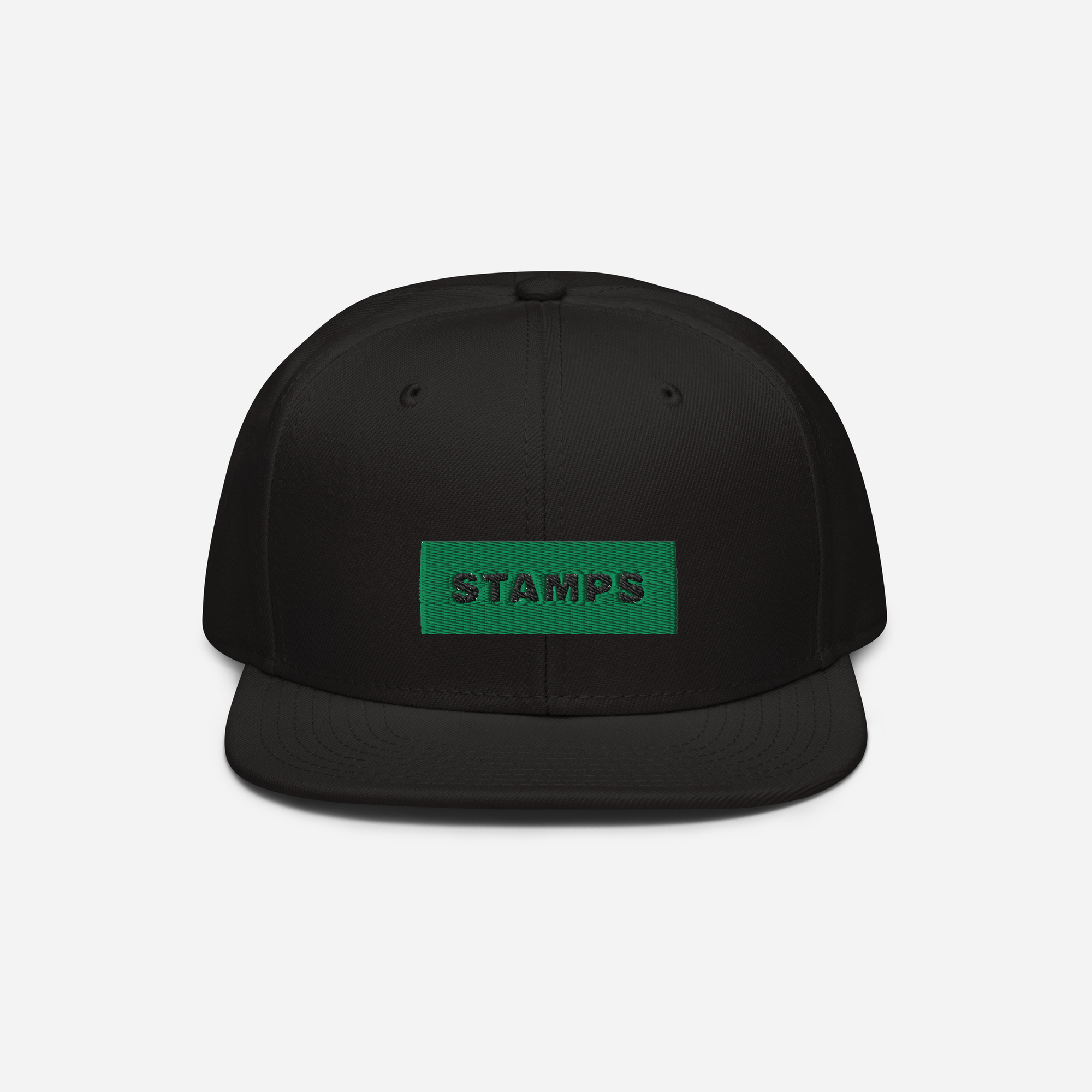 Snapback - Black - STAMPS (green)