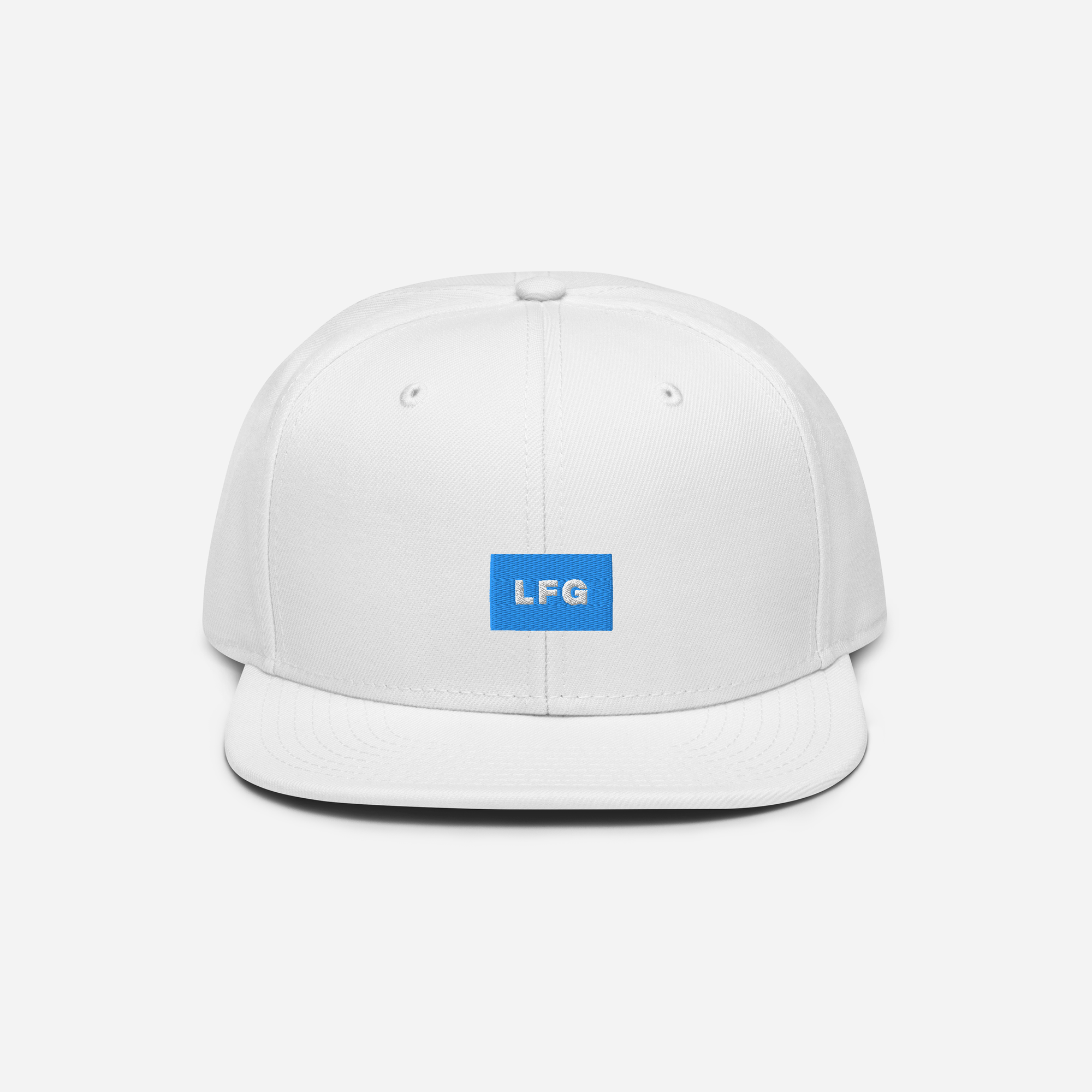 Snapback - White - LFG (blue)