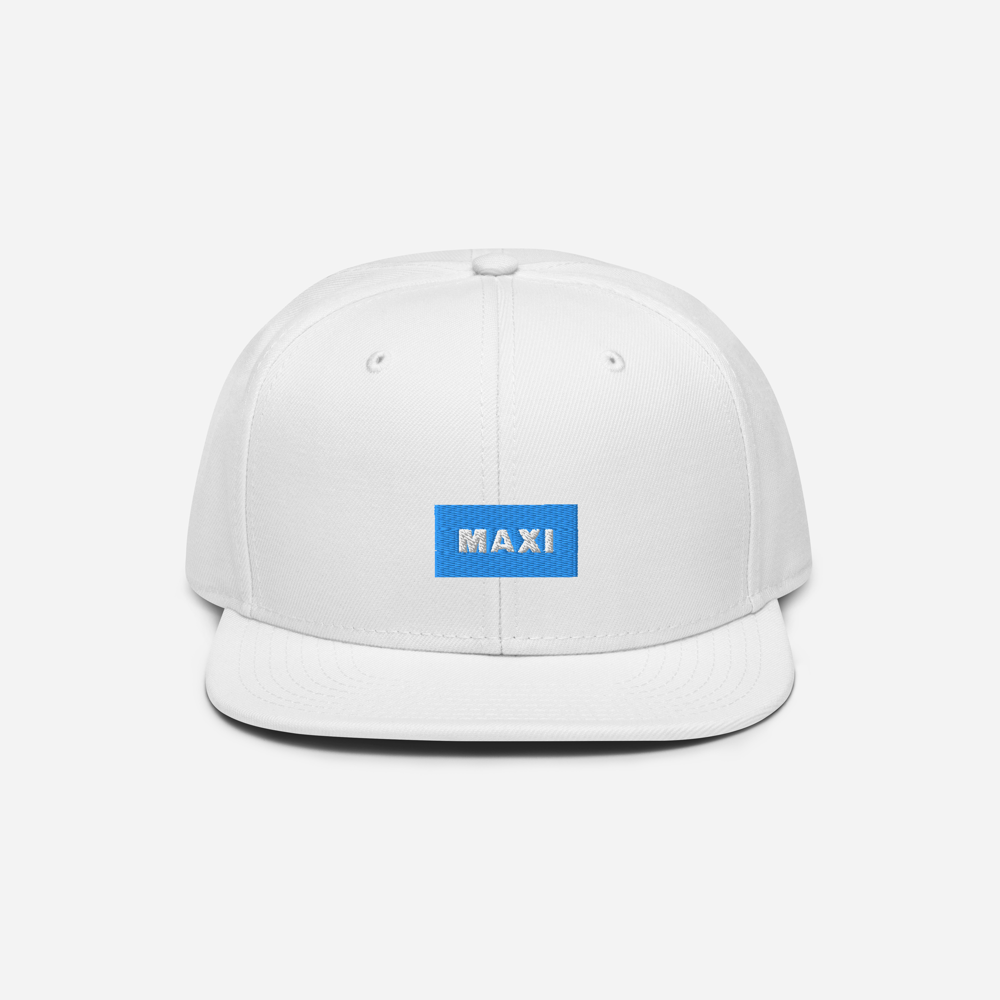 Snapback - White - MAXI (blue)