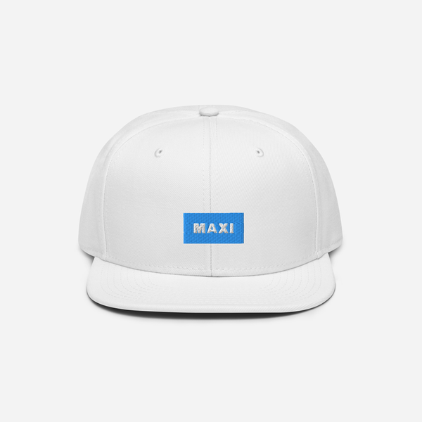 Snapback - White - MAXI (blue)