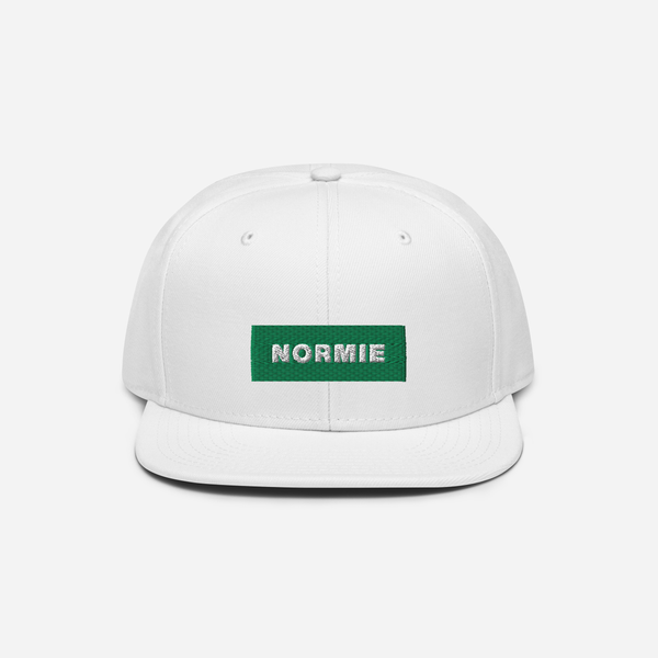 Snapback - White - NORMIE (green)