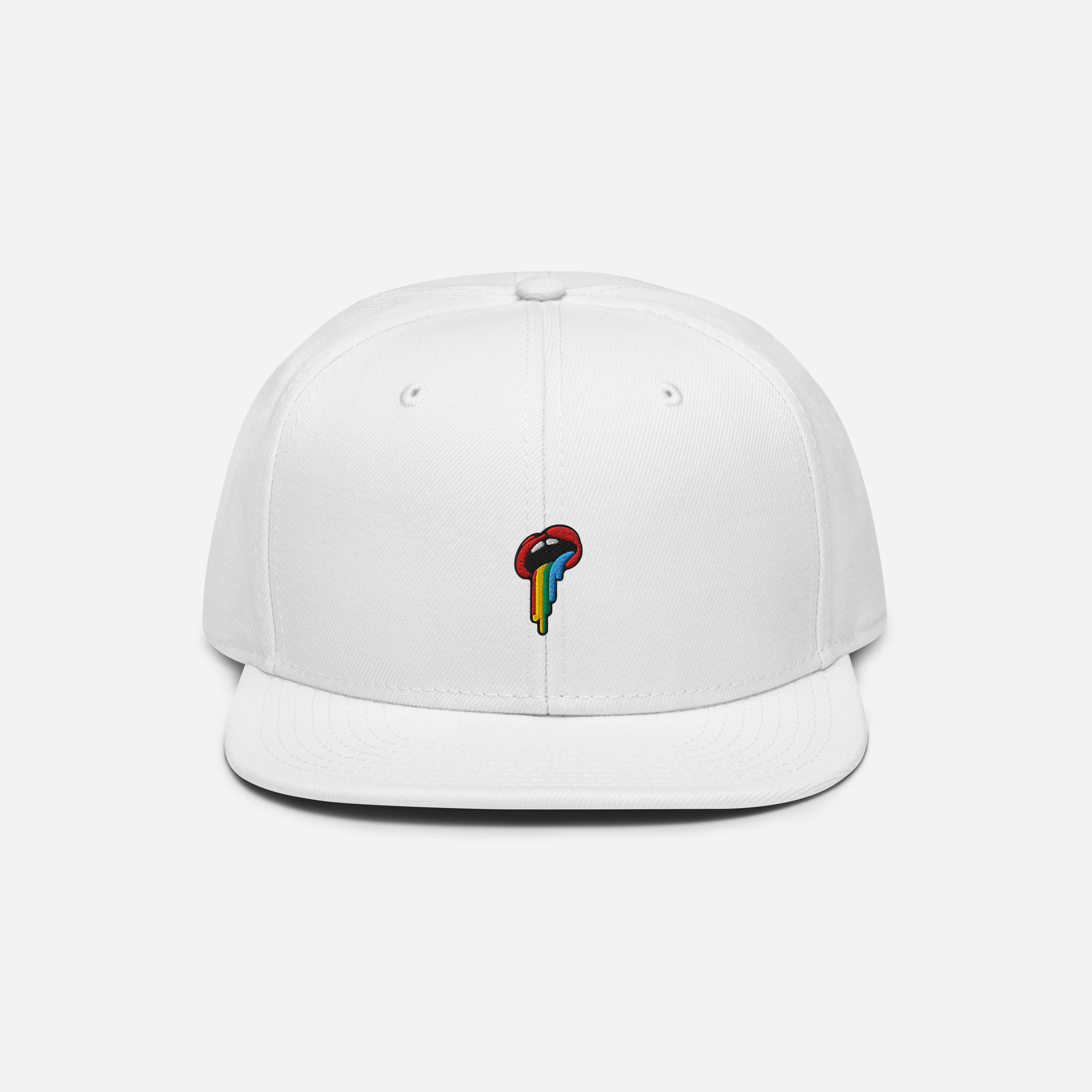 Snapback - White - Rainbow