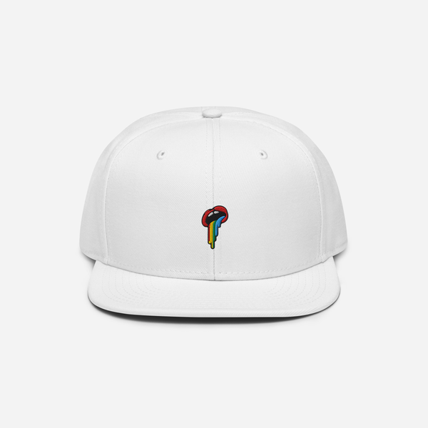 Snapback - White - Rainbow