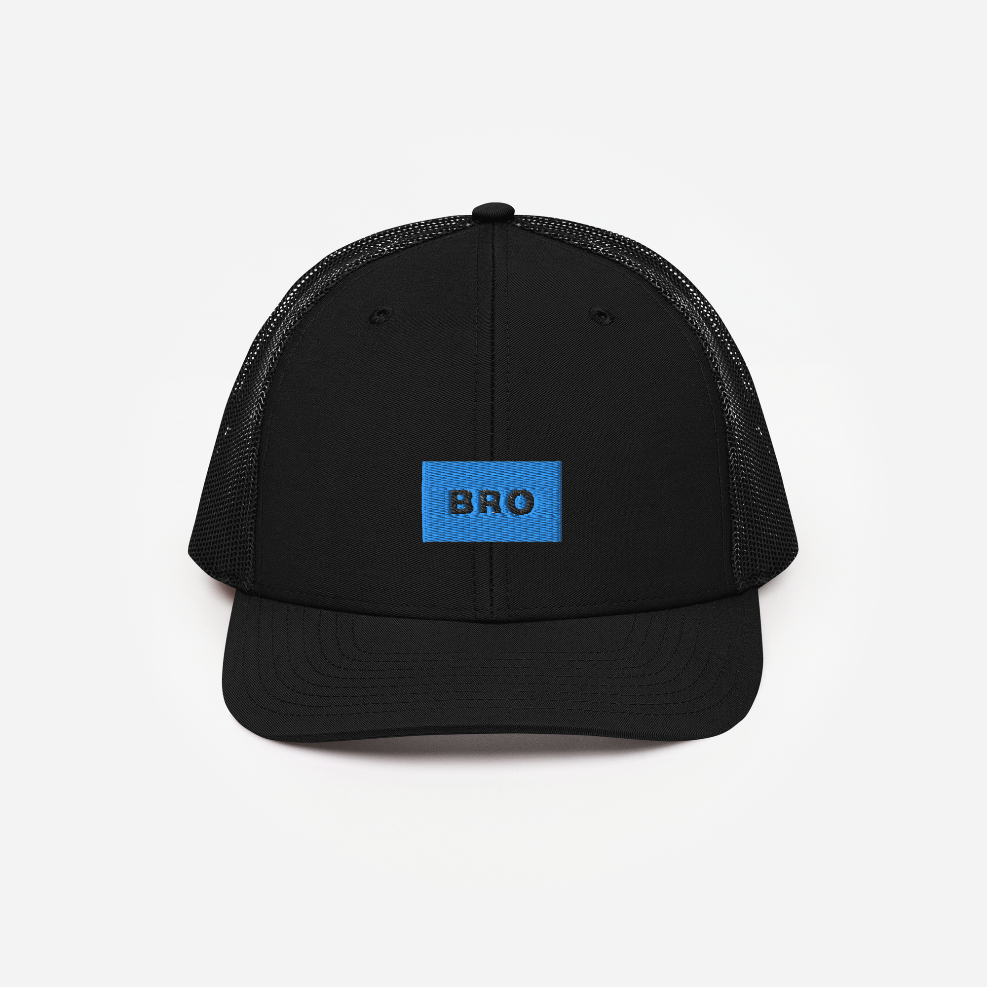 Snapback Trucker Cap - BLACK - BRO (blue)