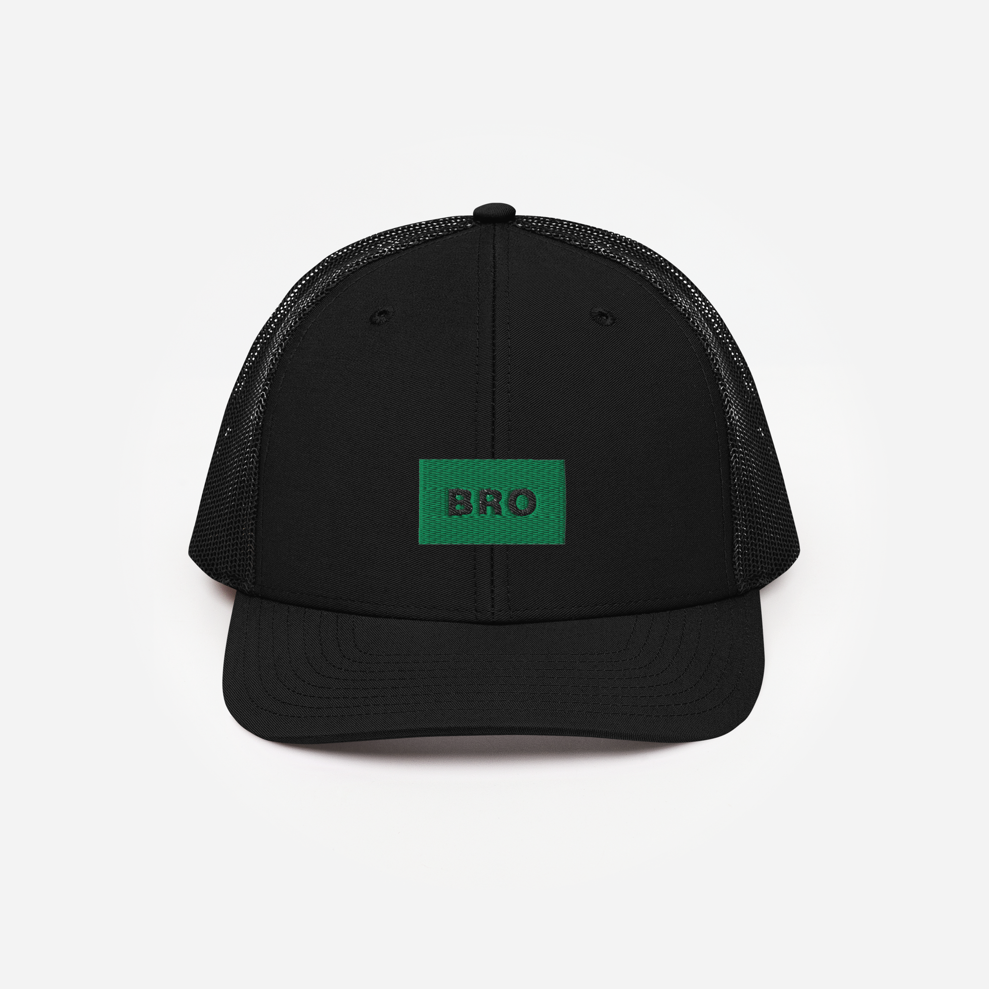 Snapback Trucker Cap - BLACK - BRO (green)
