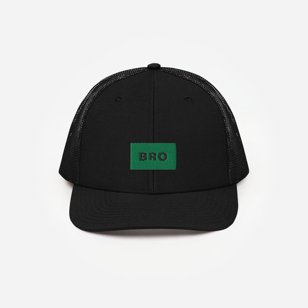 Snapback Trucker Cap - BLACK - BRO (green)