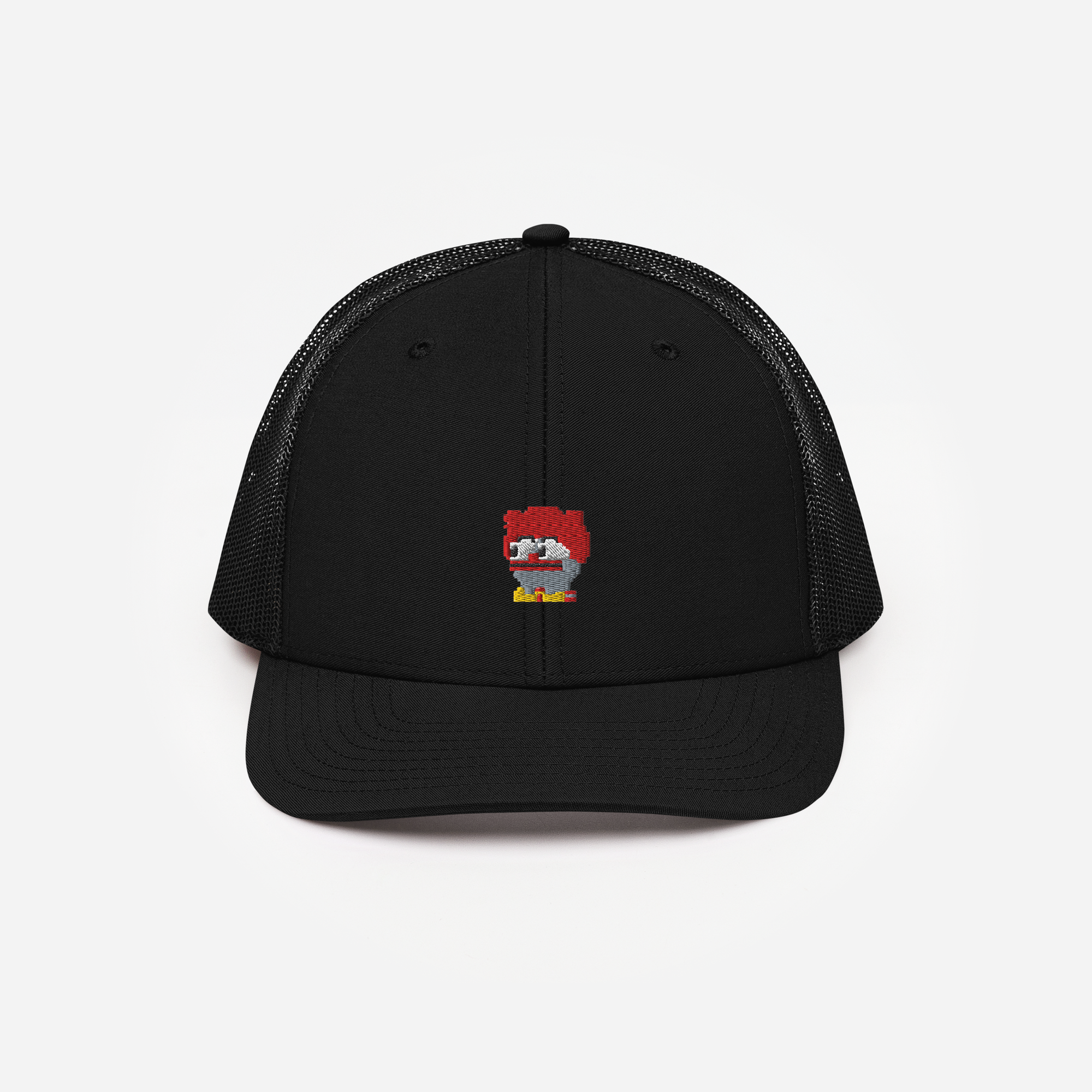 Snapback Trucker Cap - Black - Clownpepe