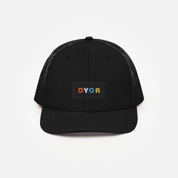 Snapback Trucker Cap - BLACK - DYOR