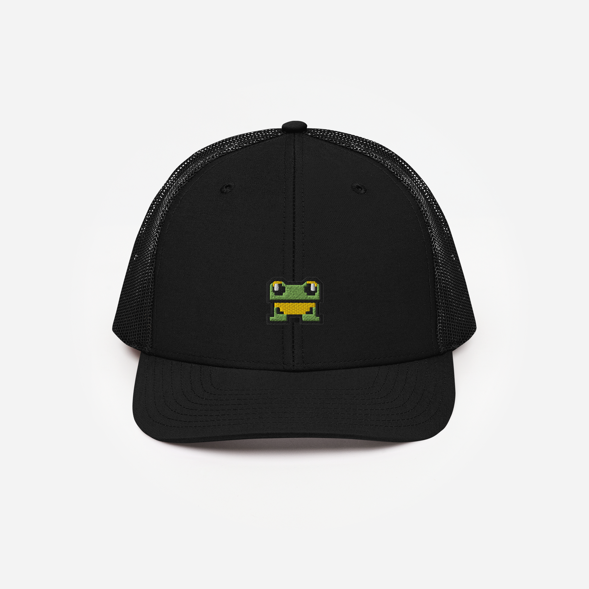 Snapback Trucker Cap - Black - FrogFolio