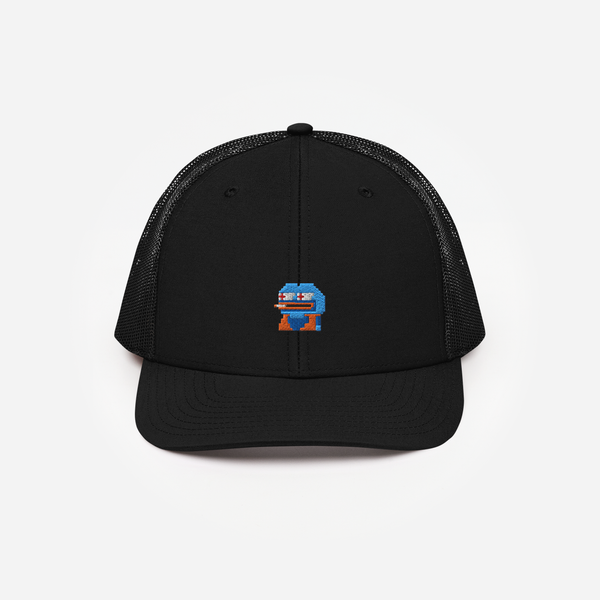 Snapback Trucker Cap - Black - Gokupepe