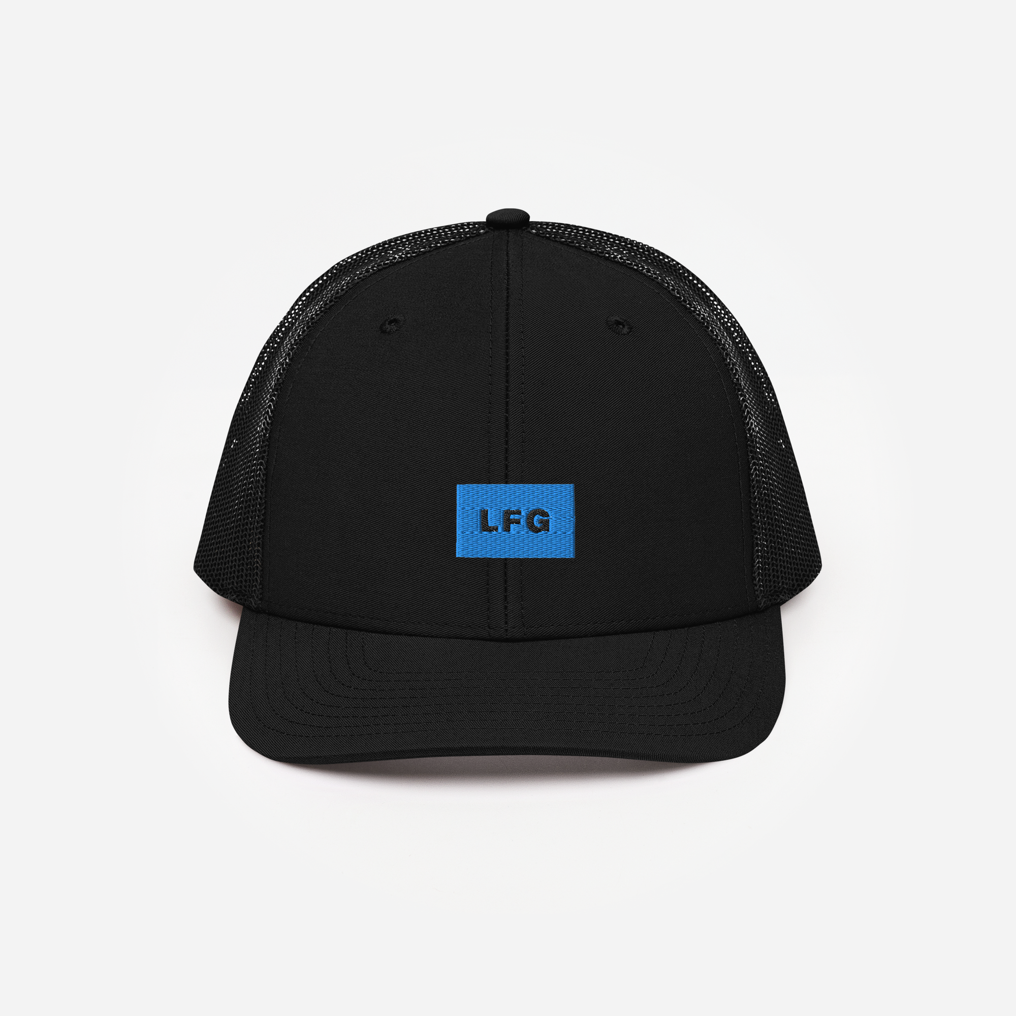 Snapback Trucker Cap - Black - LFG (blue)