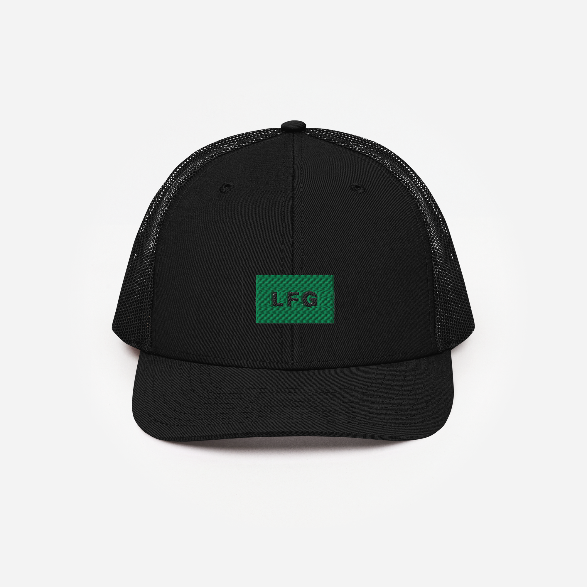Snapback Trucker Cap - Black - LFG (green)