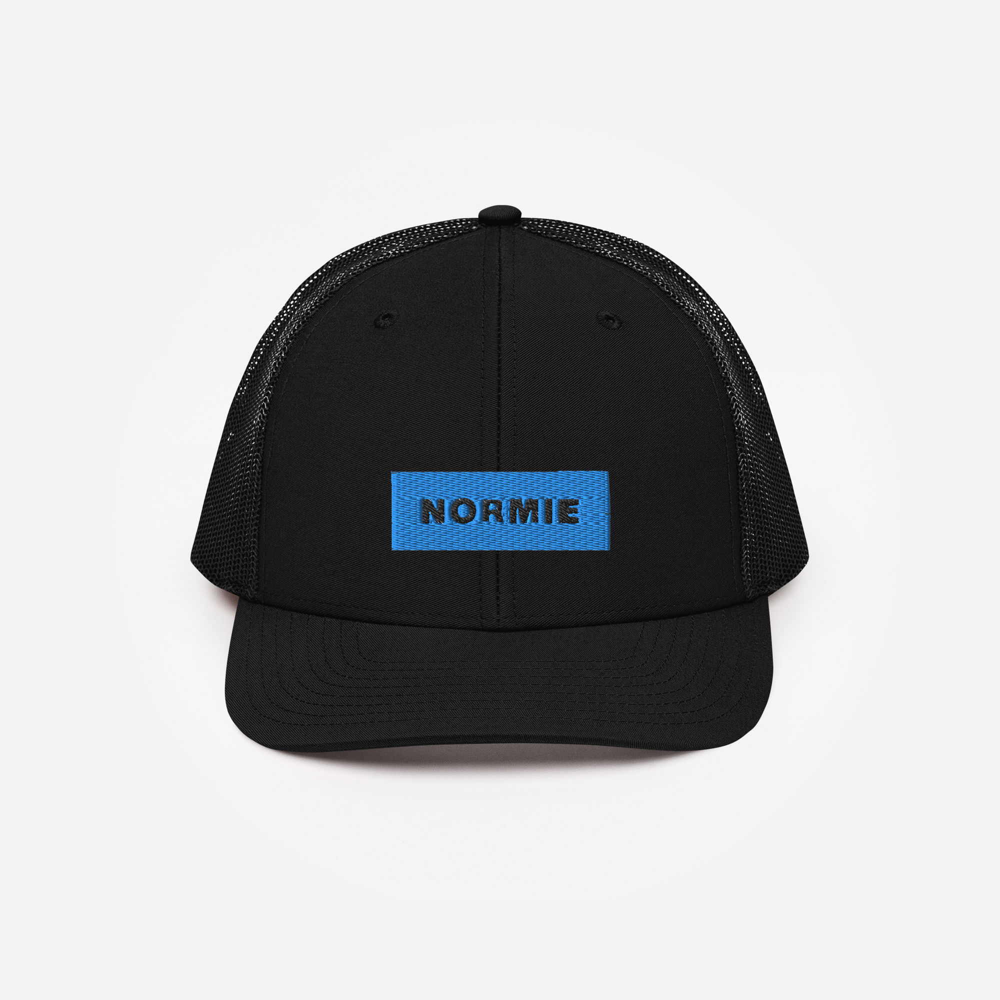 Snapback Trucker Cap - Black - NORMIE (blue)