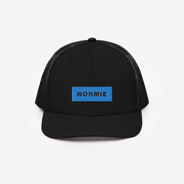 Snapback Trucker Cap - Black - NORMIE (blue)