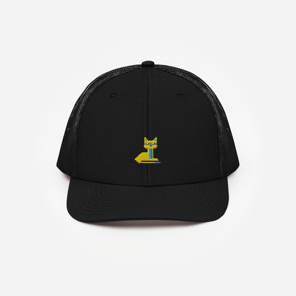 Snapback Trucker Cap - Black - NodeCat