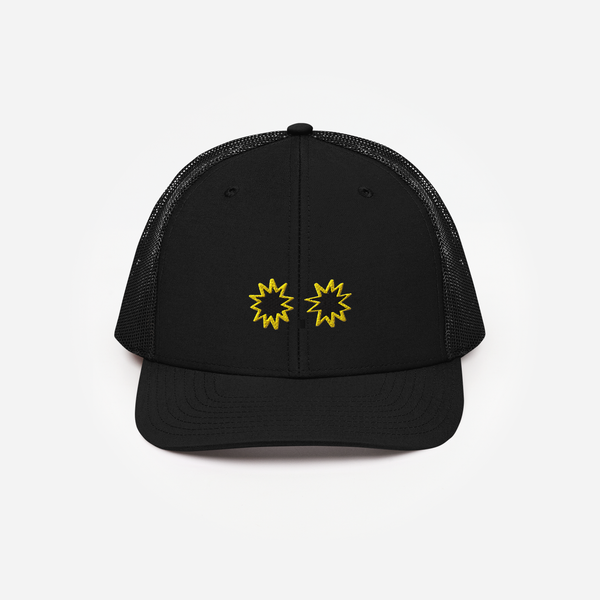 Snapback Trucker Cap - Black - StarsEyes