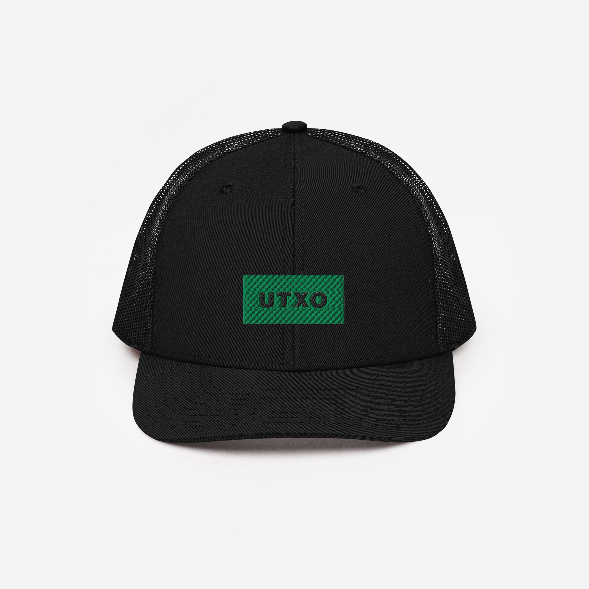Snapback Trucker Cap - Black - UTXO (green)