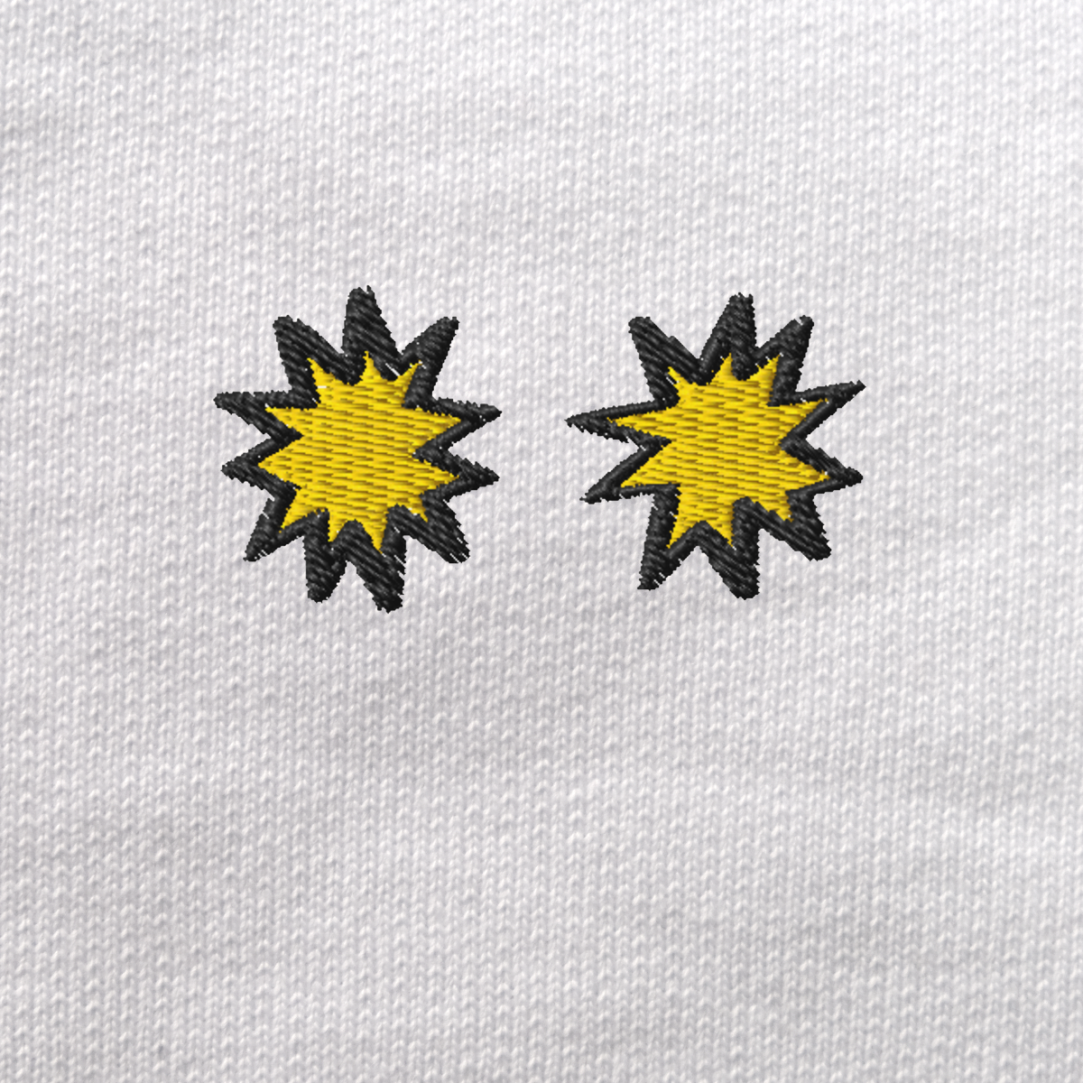 Unisex Eco Sweatshirt - WHITE - StarsEyes (yellow)