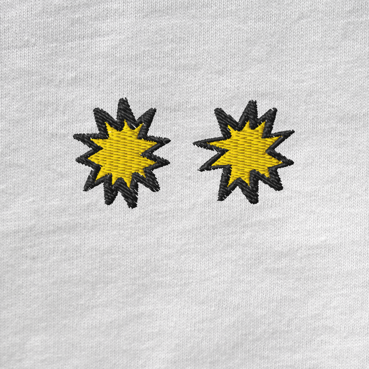 Unisex Muscle Shirt - WHITE - StarsEyes (yellow)