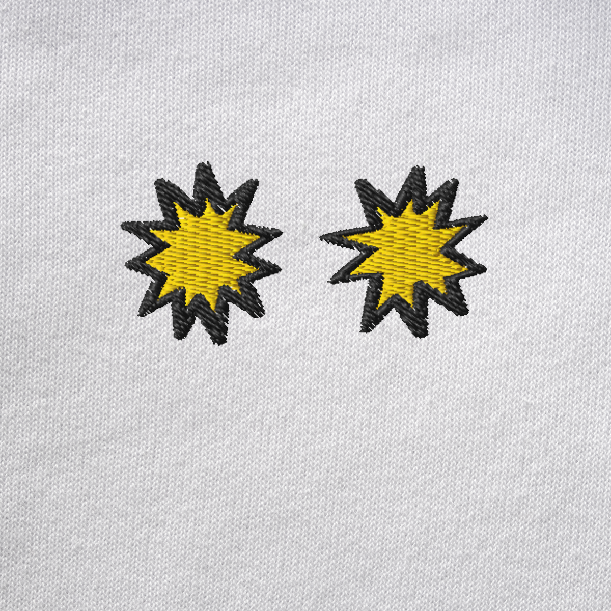 Unisex Pullover Hoodie - WHITE - StarsEyes (yellow)