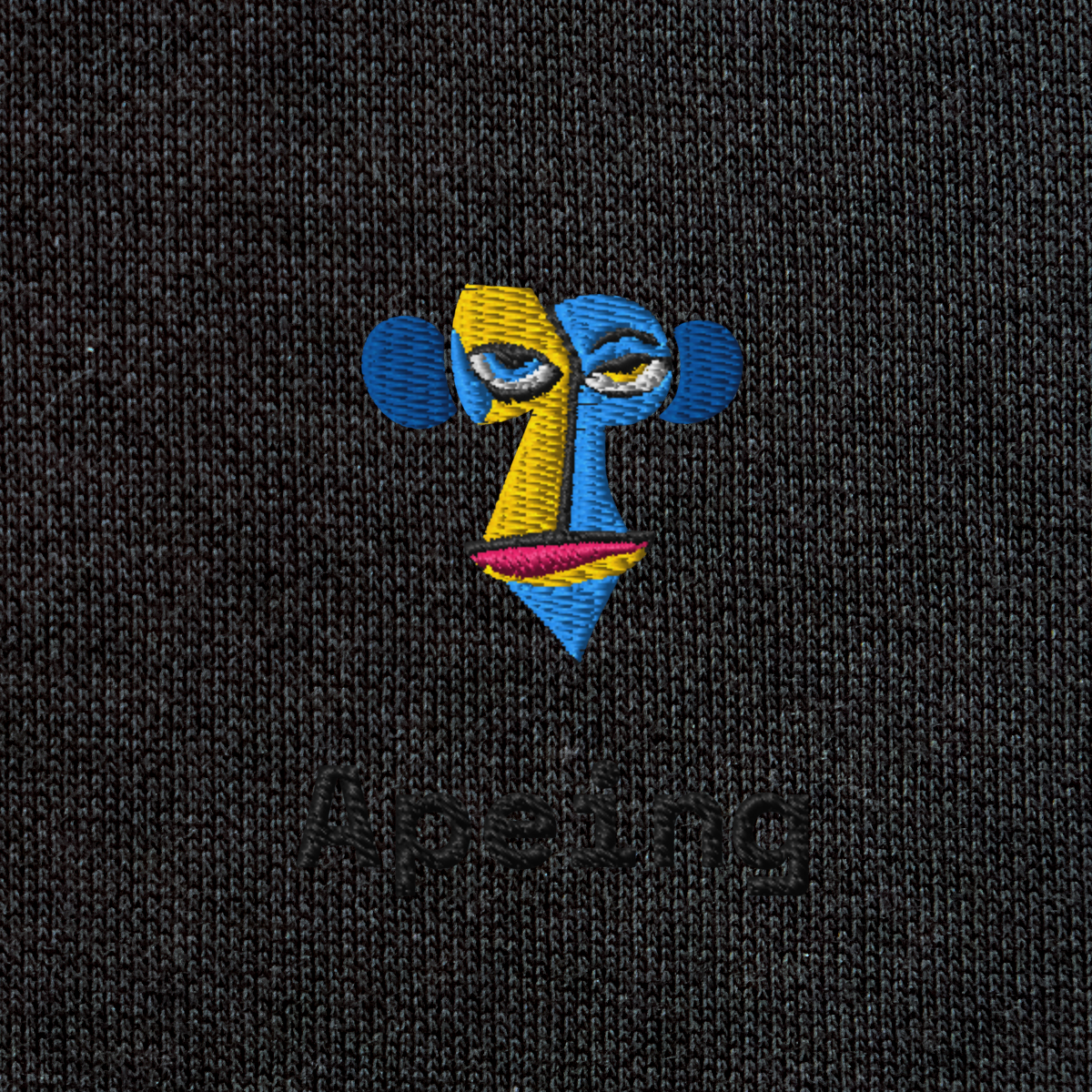 Unisex Eco Raglan Hoodie - BLACK - Apeing