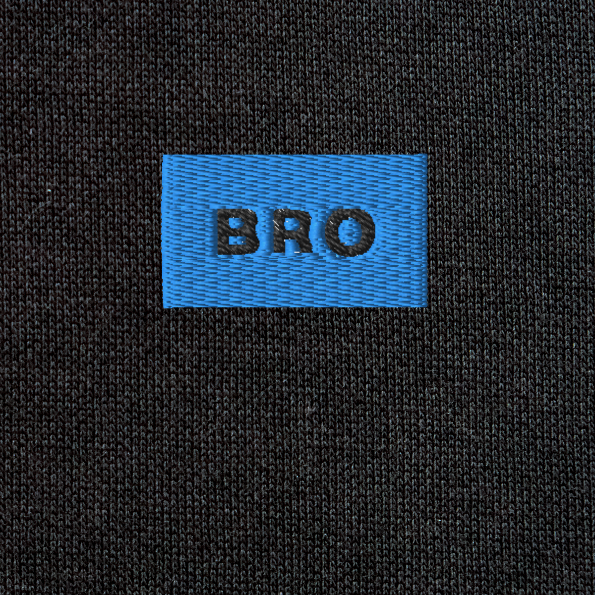 Unisex Eco Raglan Hoodie - BLACK - BRO (blue)