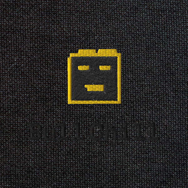 Unisex Eco Raglan Hoodie - BLACK - BullChill