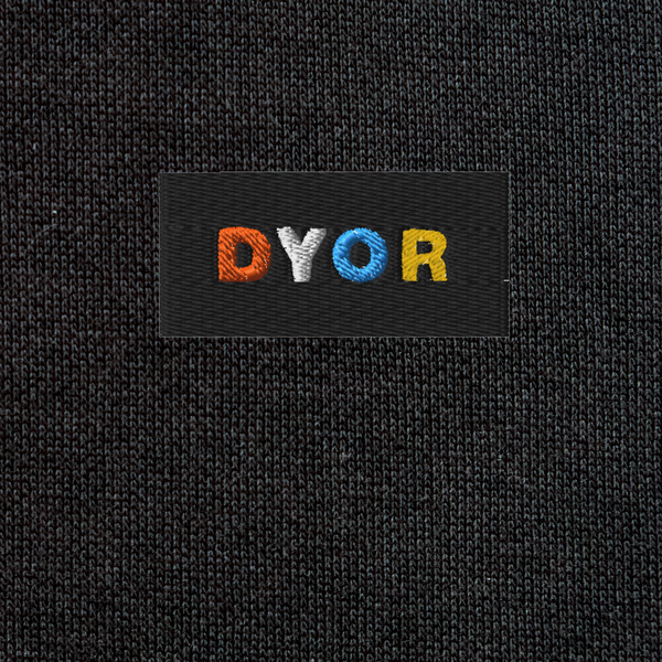 Unisex Eco Raglan Hoodie - BLACK - DYOR