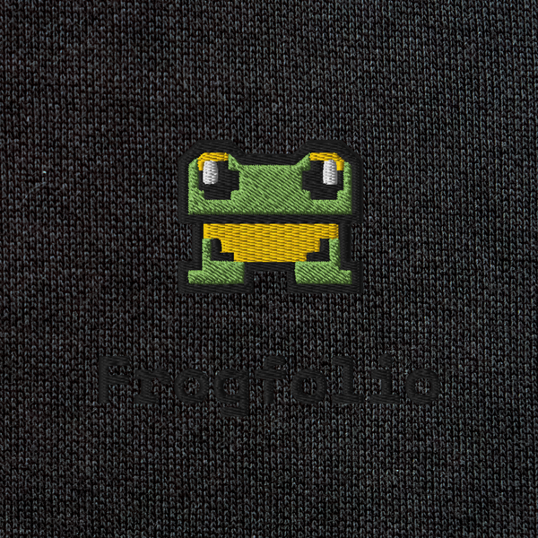 Unisex Eco Raglan Hoodie - BLACK - FrogFolio