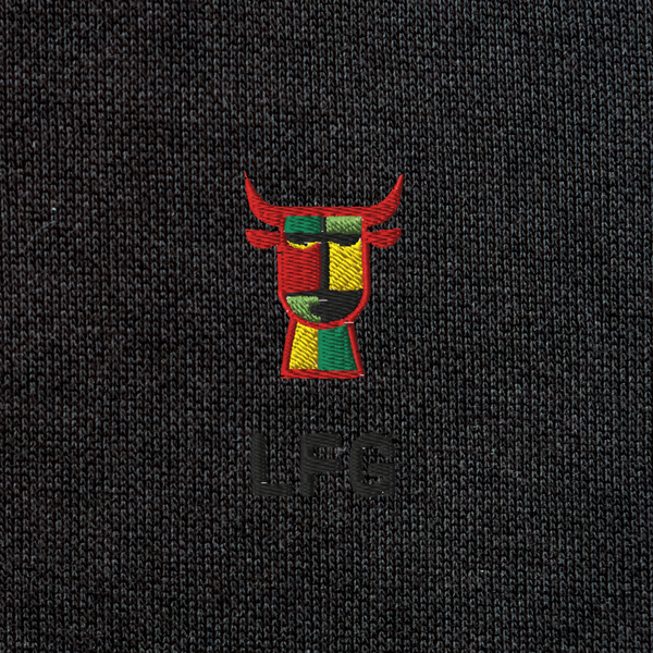 Unisex Eco Raglan Hoodie - BLACK - LFG