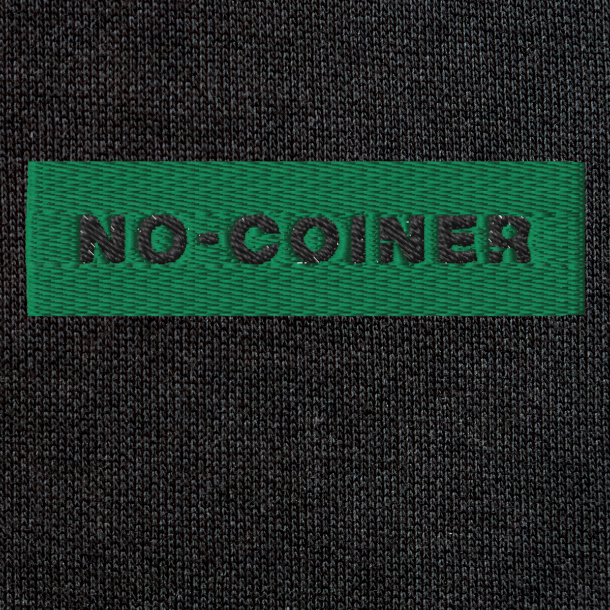 Unisex Eco Raglan Hoodie - BLACK - NO-COINER (green)