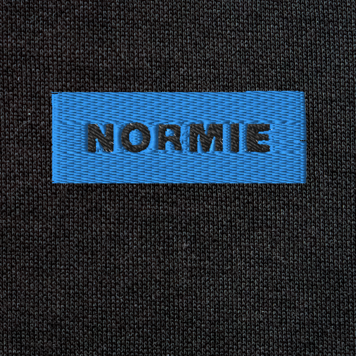 Unisex Eco Raglan Hoodie - BLACK - NORMIE (blue)