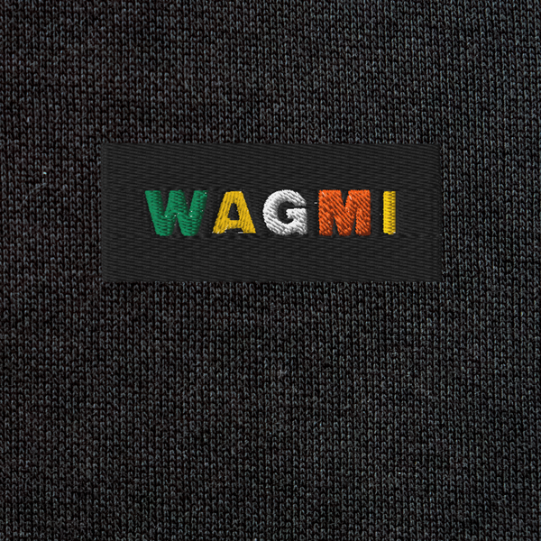 Unisex Eco Raglan Hoodie - BLACK - WAGMI