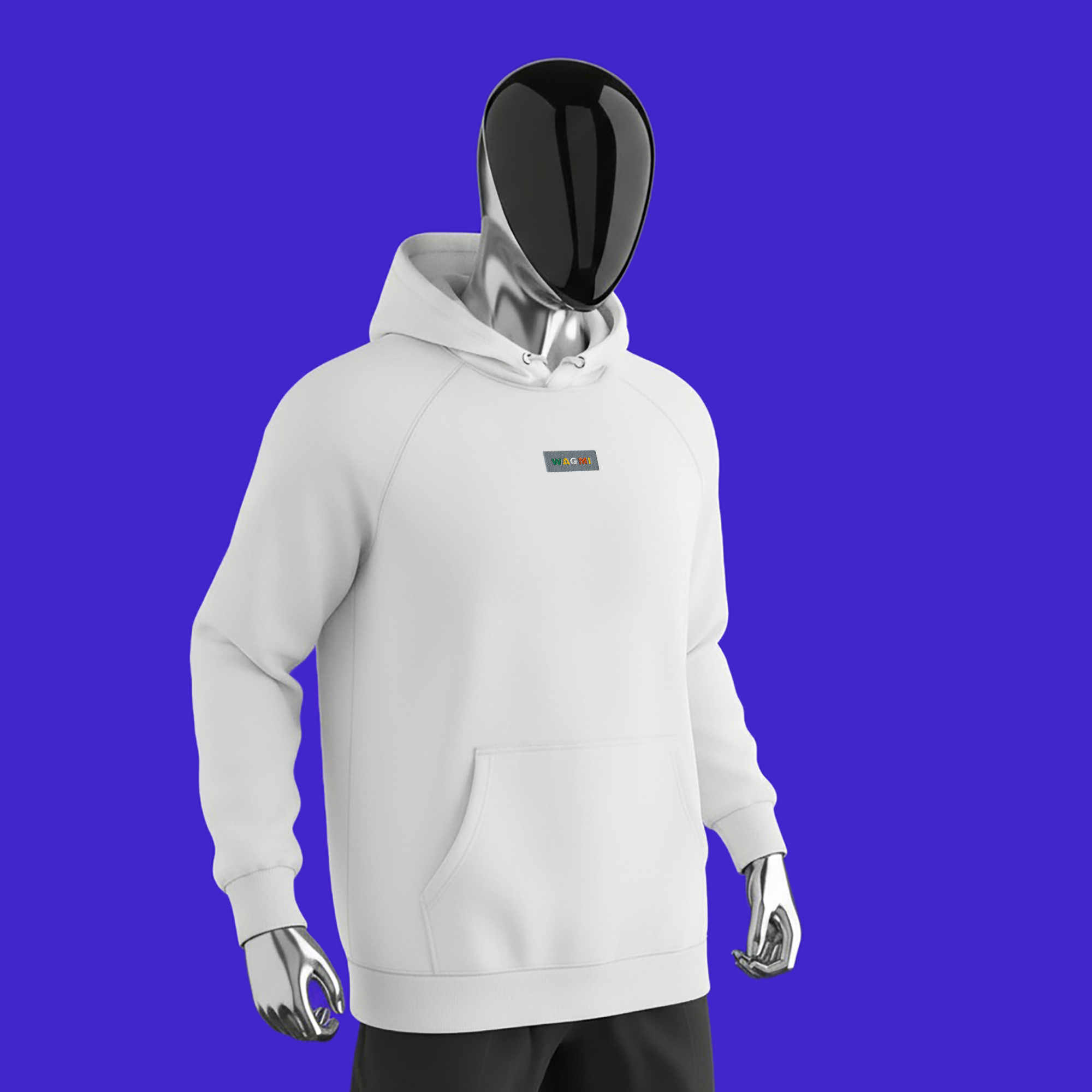 Unisex Eco Raglan Hoodie - WHITE - WAGMI