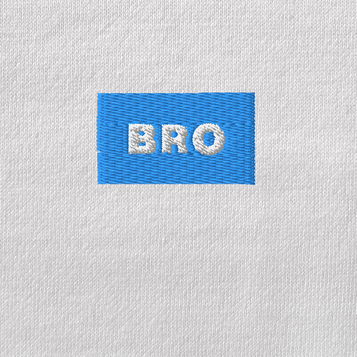 Unisex Eco Raglan Hoodie - WHITE - BRO (blue)