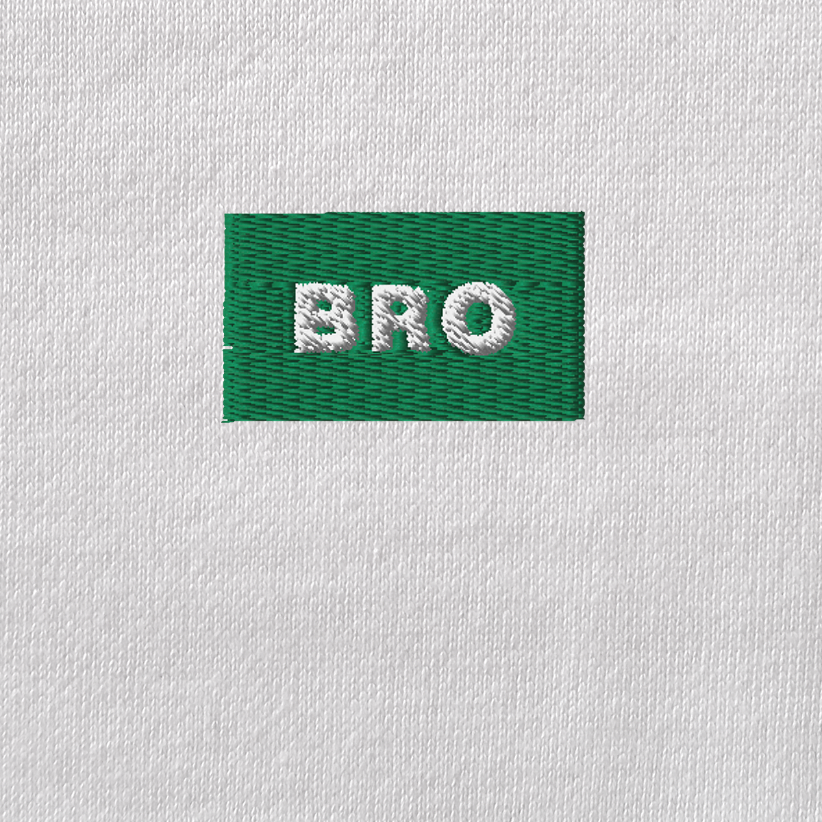 Unisex Eco Raglan Hoodie - WHITE - BRO (green)