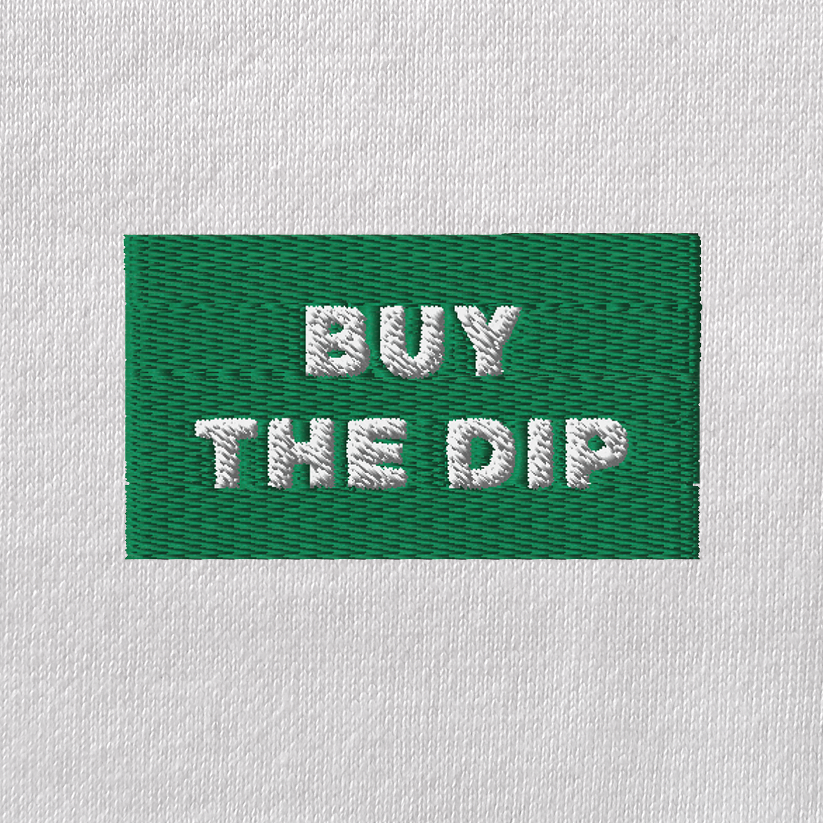 Unisex Eco Raglan Hoodie - WHITE - BUY THE DIP (green)