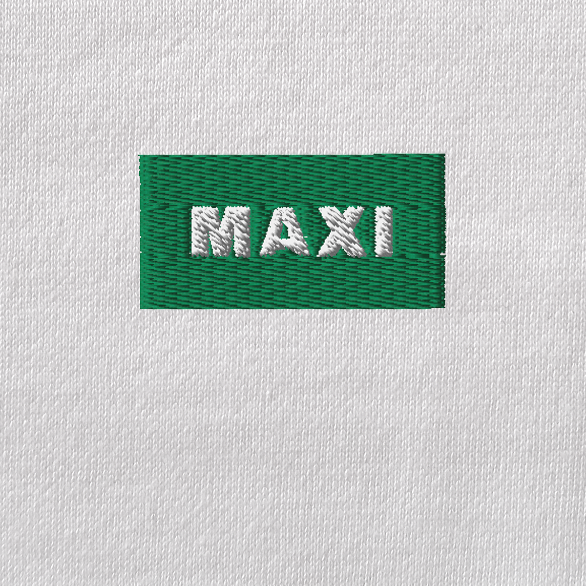 Unisex Eco Raglan Hoodie - WHITE - MAXI (green)