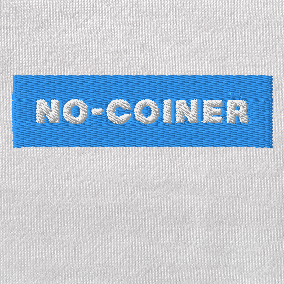 Unisex Eco Raglan Hoodie - WHITE - NO-COINER (blue)