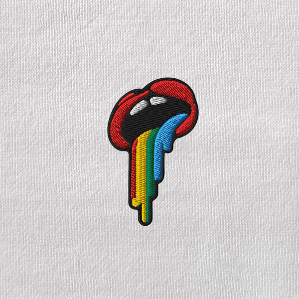 Unisex Eco Raglan Hoodie - WHITE - Rainbow